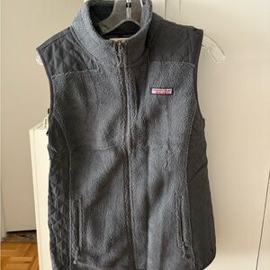 Vineyard Vines Gray Quilted Vest
